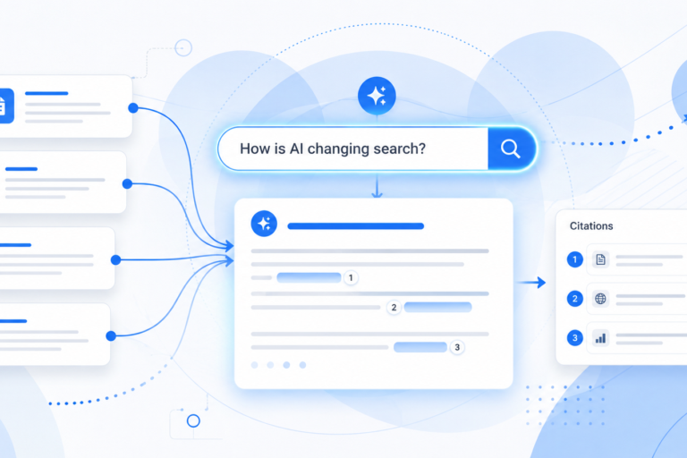How to show up in the AI overview graphic