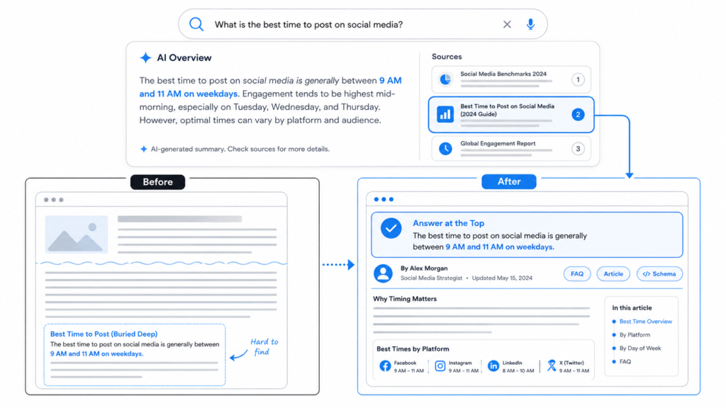 How to get in the Google AI overview